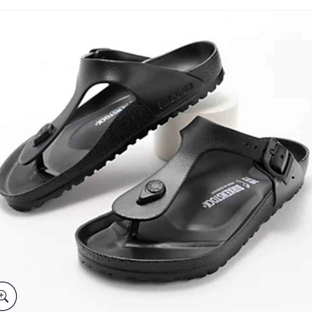 BIRKENSTOCK Black Flip Flop Sandals